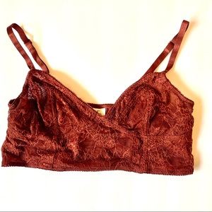 Lace Bralette! Rust | Adjustable Straps